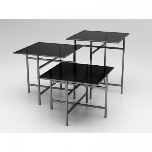 Foldable Buffet Table -Glass Table Top 