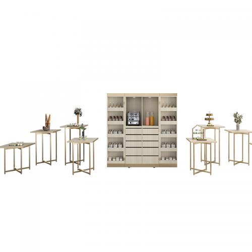 Foldable Buffet Table- Square -Laminate Top