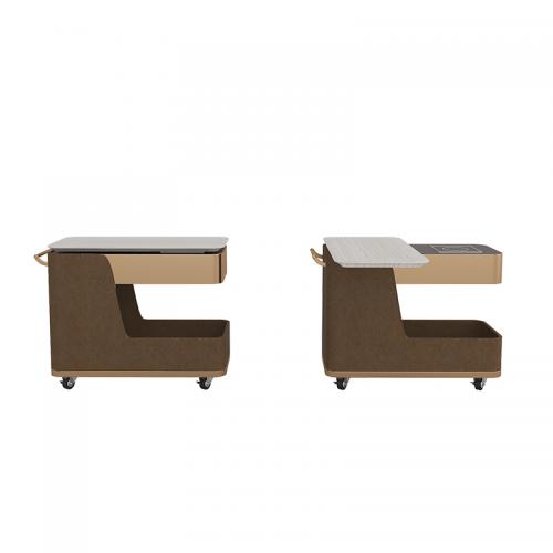 Service Trolley with Rotate Cover Lid 