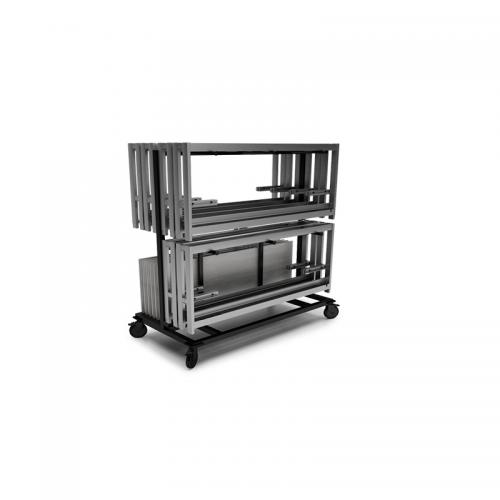 Transport Trolley for Foldable Table Frame and Shelf 